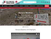 Tablet Screenshot of olympus-marathon.com